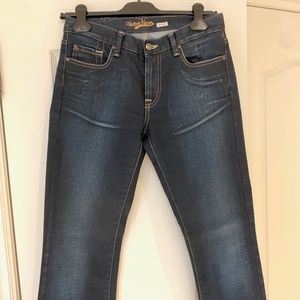 Votre Nom Flare Jeans, Size 2, Dark Blue